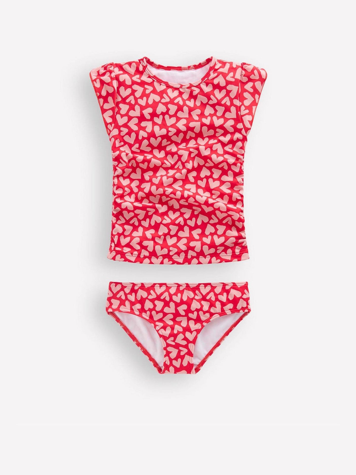Boden Red Heart Ruched Tankini Set image 1