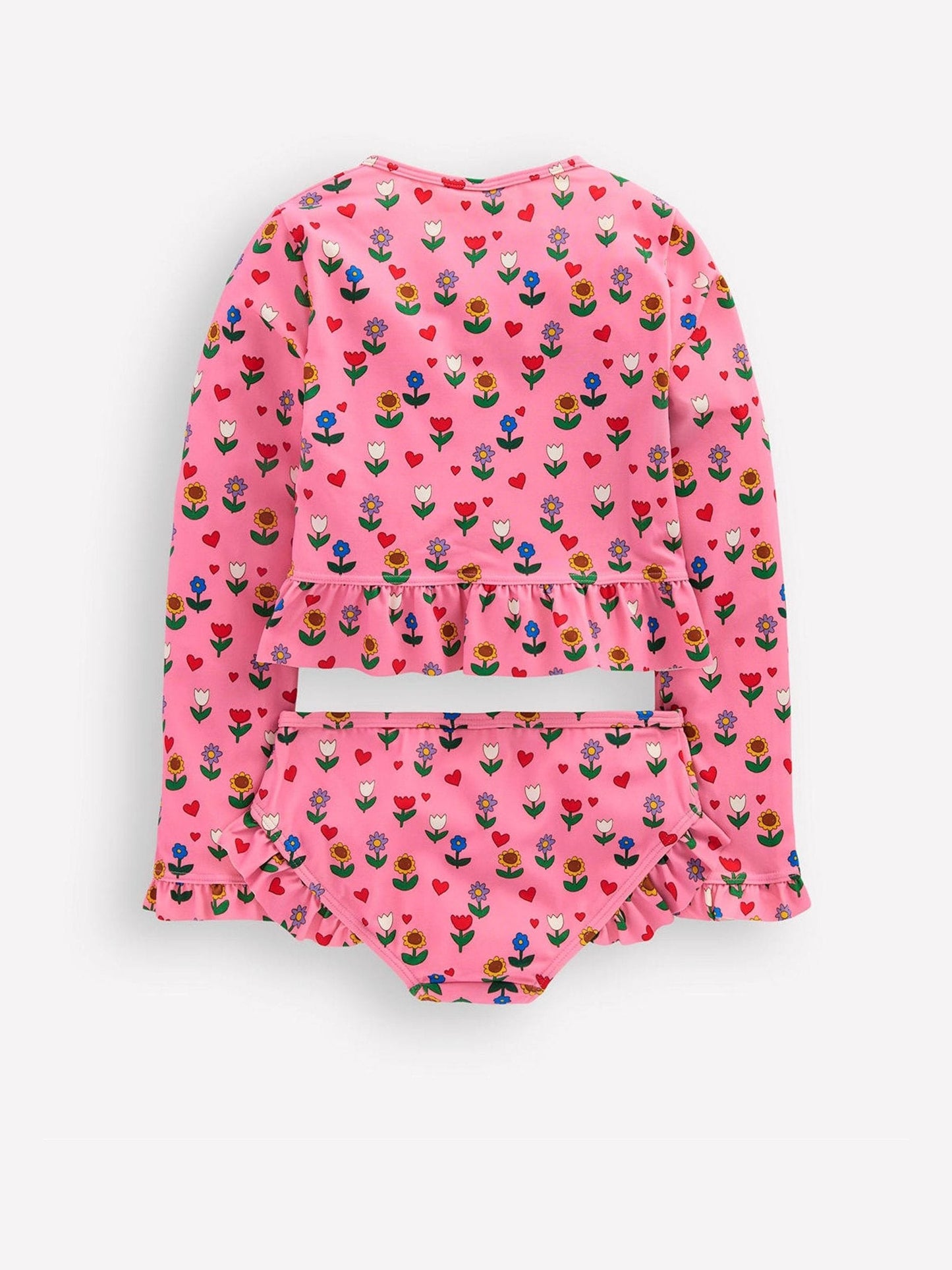 Boden Pink Long Sleeve Frill Set image 2