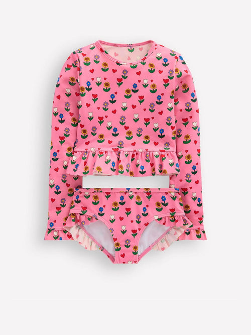 Boden Pink Long Sleeve Frill Set image 1