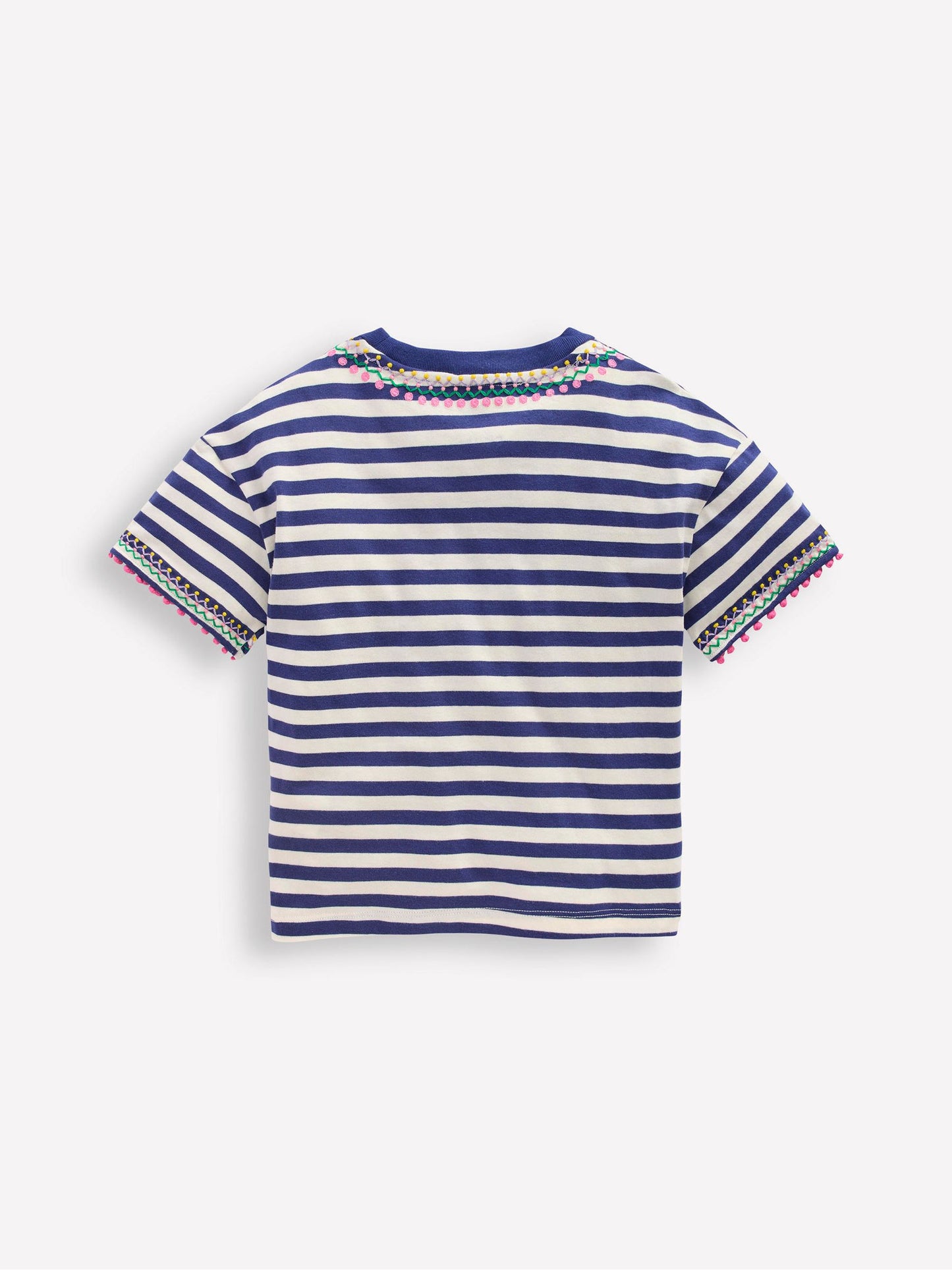 Boden Blue Relaxed Embroidered T-Shirt image 2