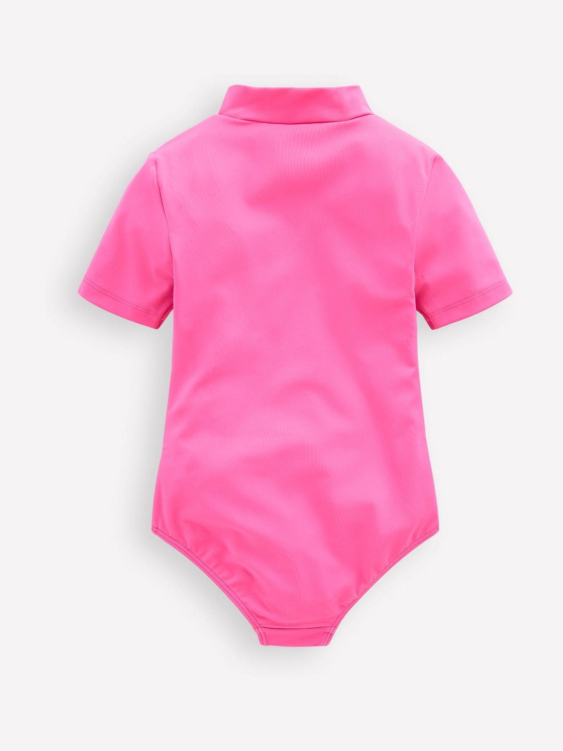 Boden Pink Short Sleeve Swimsuit image 3