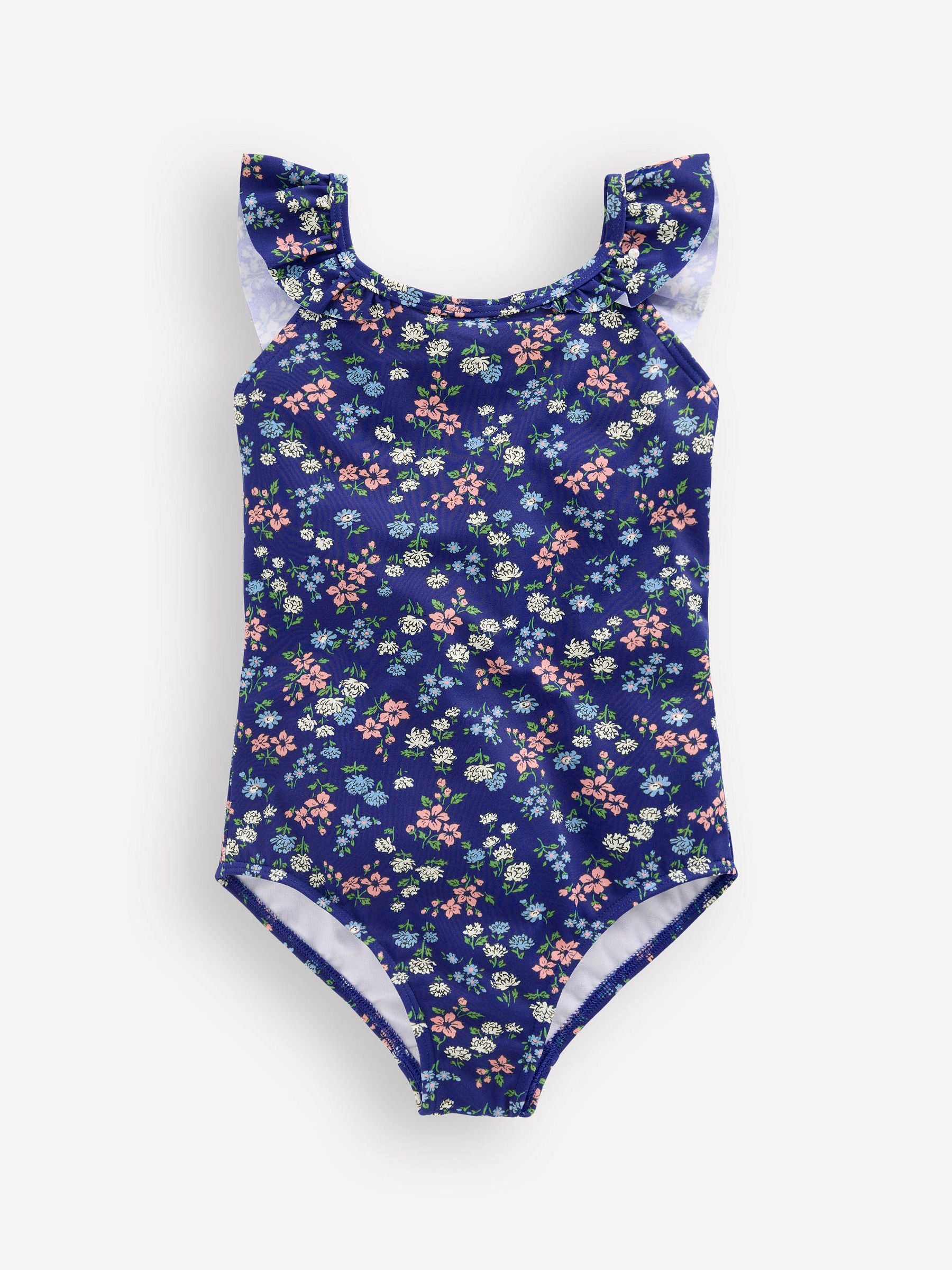 Boden Blue Hallie Frill Strap Swimsuit image 1