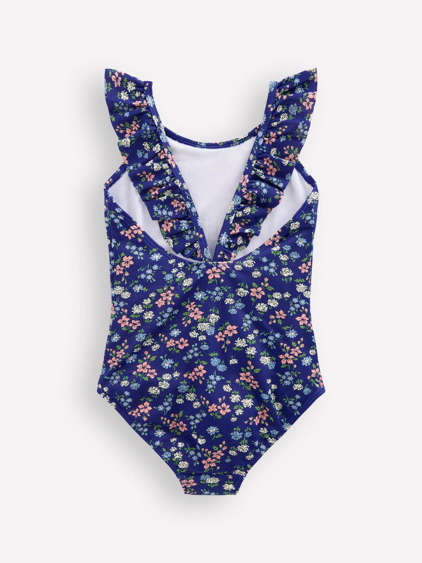 Boden Blue Hallie Frill Strap Swimsuit image 2