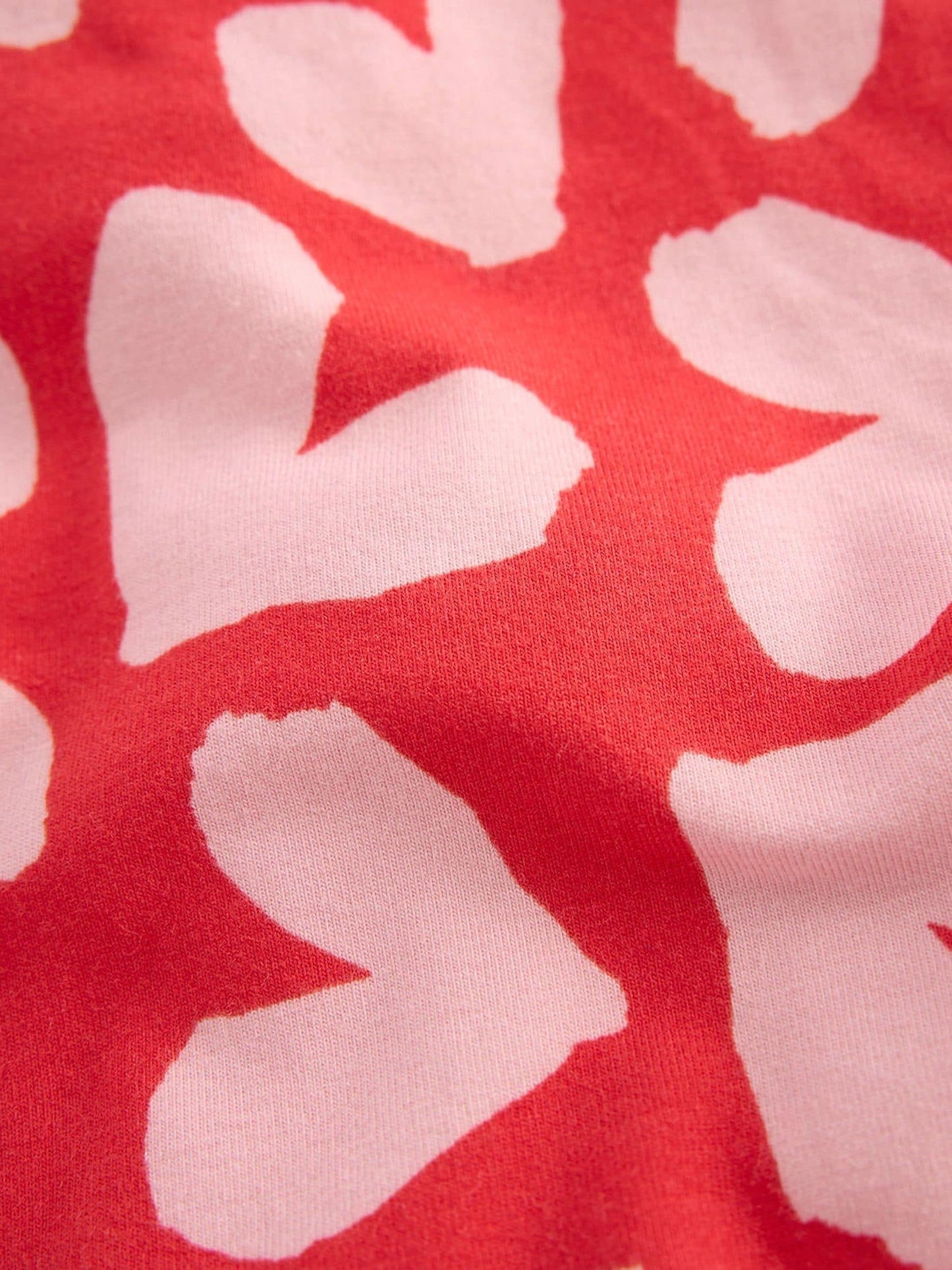 Boden Red Fun Heart Leggings image 3
