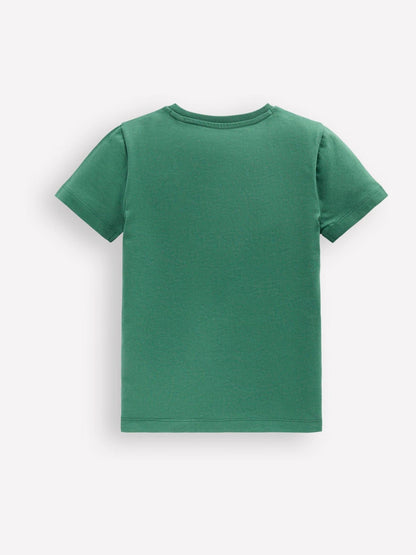 Boden Green Dinosaur Linear Stitch T-Shirt image 2