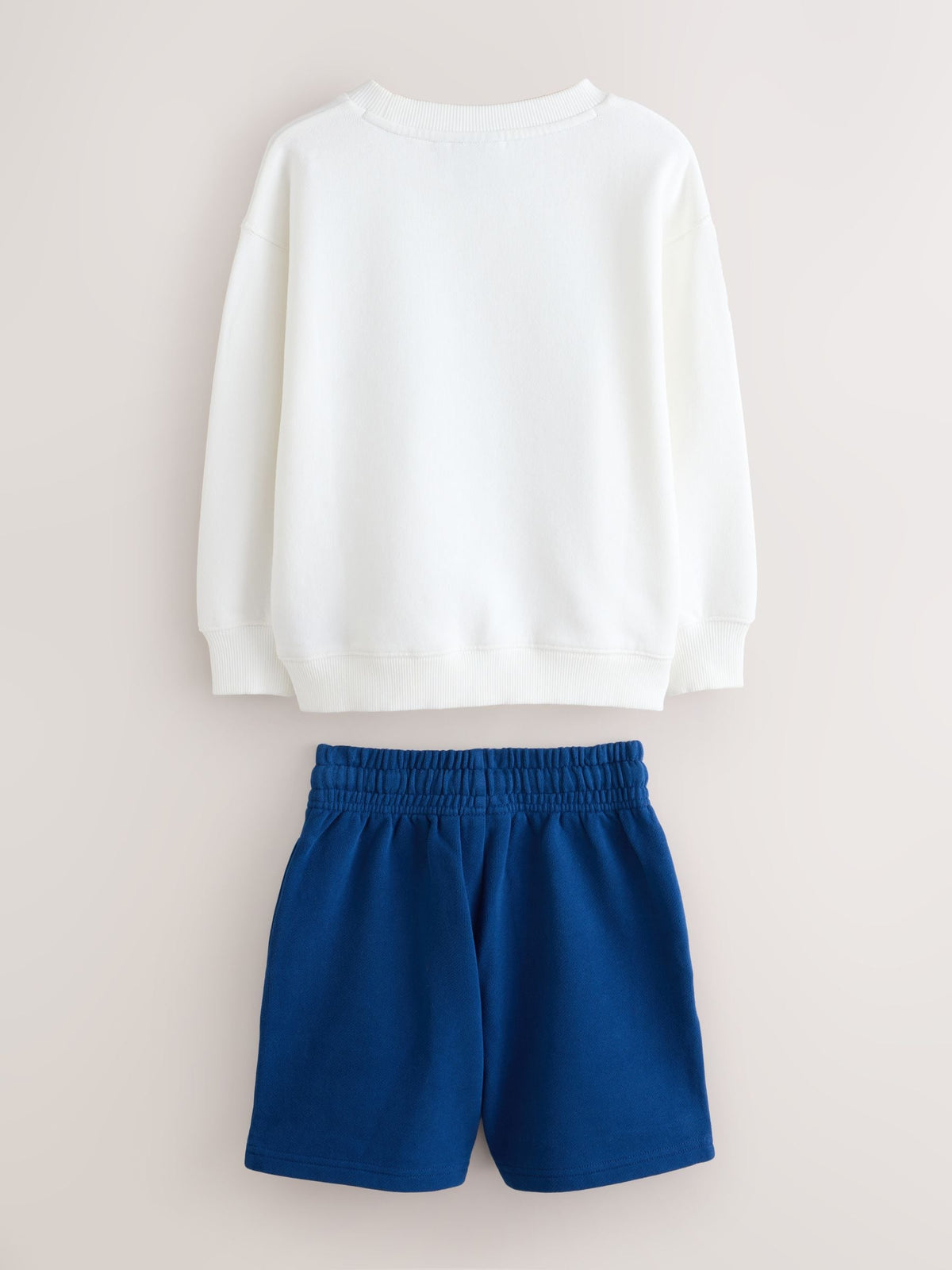 Dsiney Kidz - Superdry White/Blue Sweat Top and Shorts Set image 6