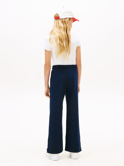 Tommy Hilfiger Blue Diamanté Star Flag Wide Leg Joggers image 3