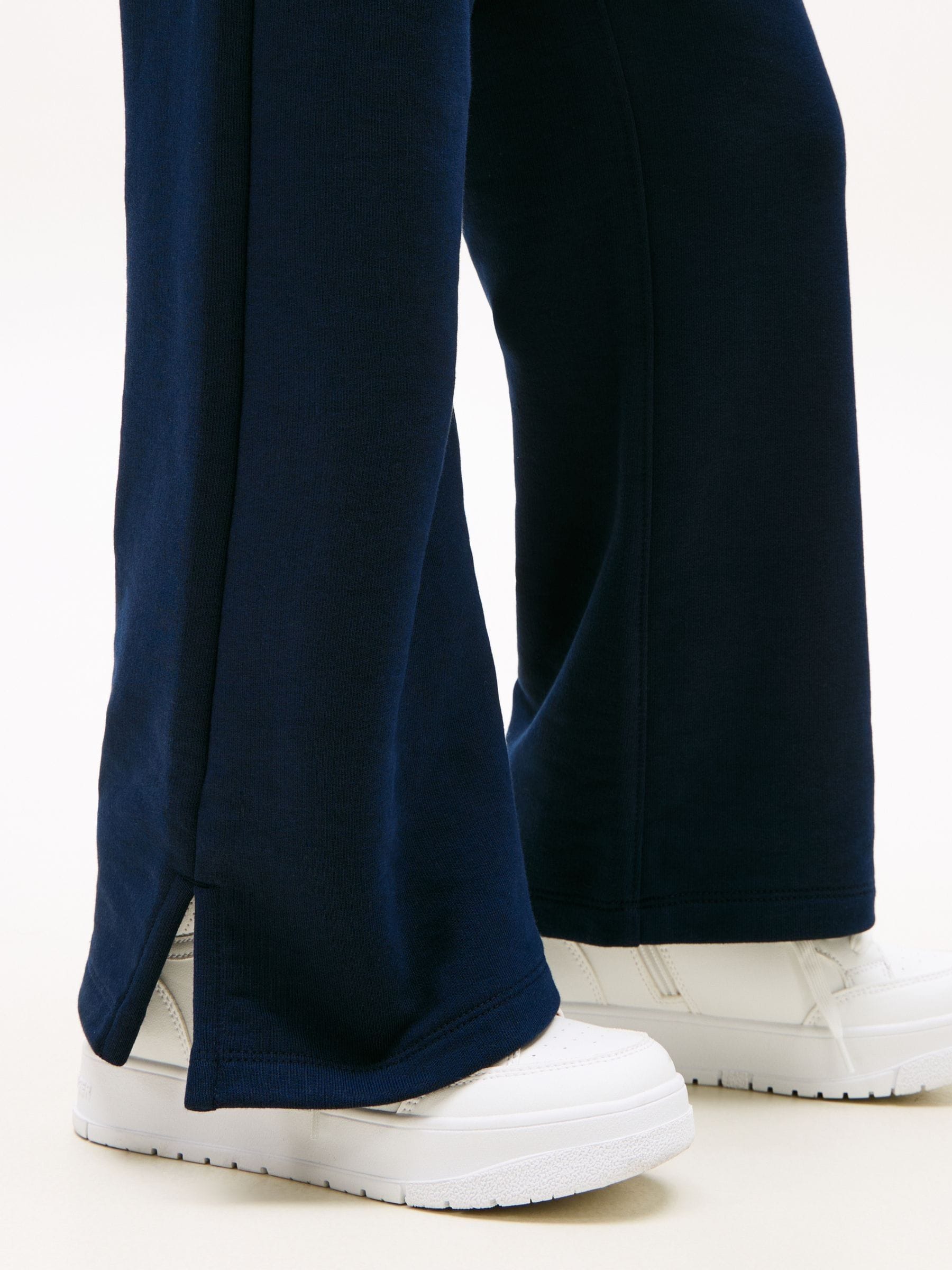 Tommy Hilfiger Blue Diamanté Star Flag Wide Leg Joggers image 4