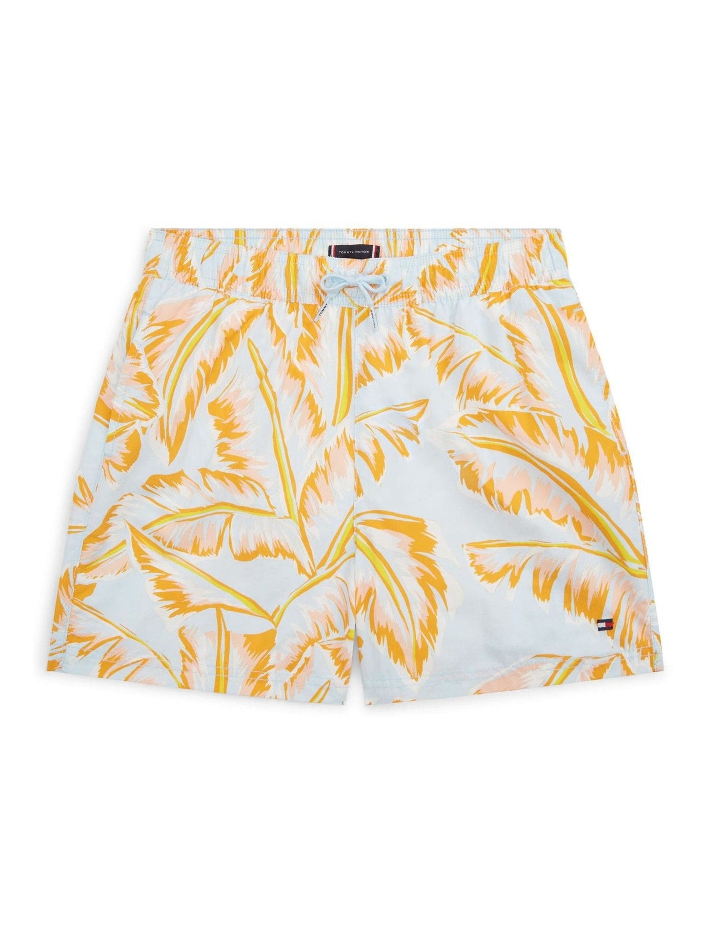 Tommy Hilfiger Orange Medium Drawstring Print Swim Shorts image 1
