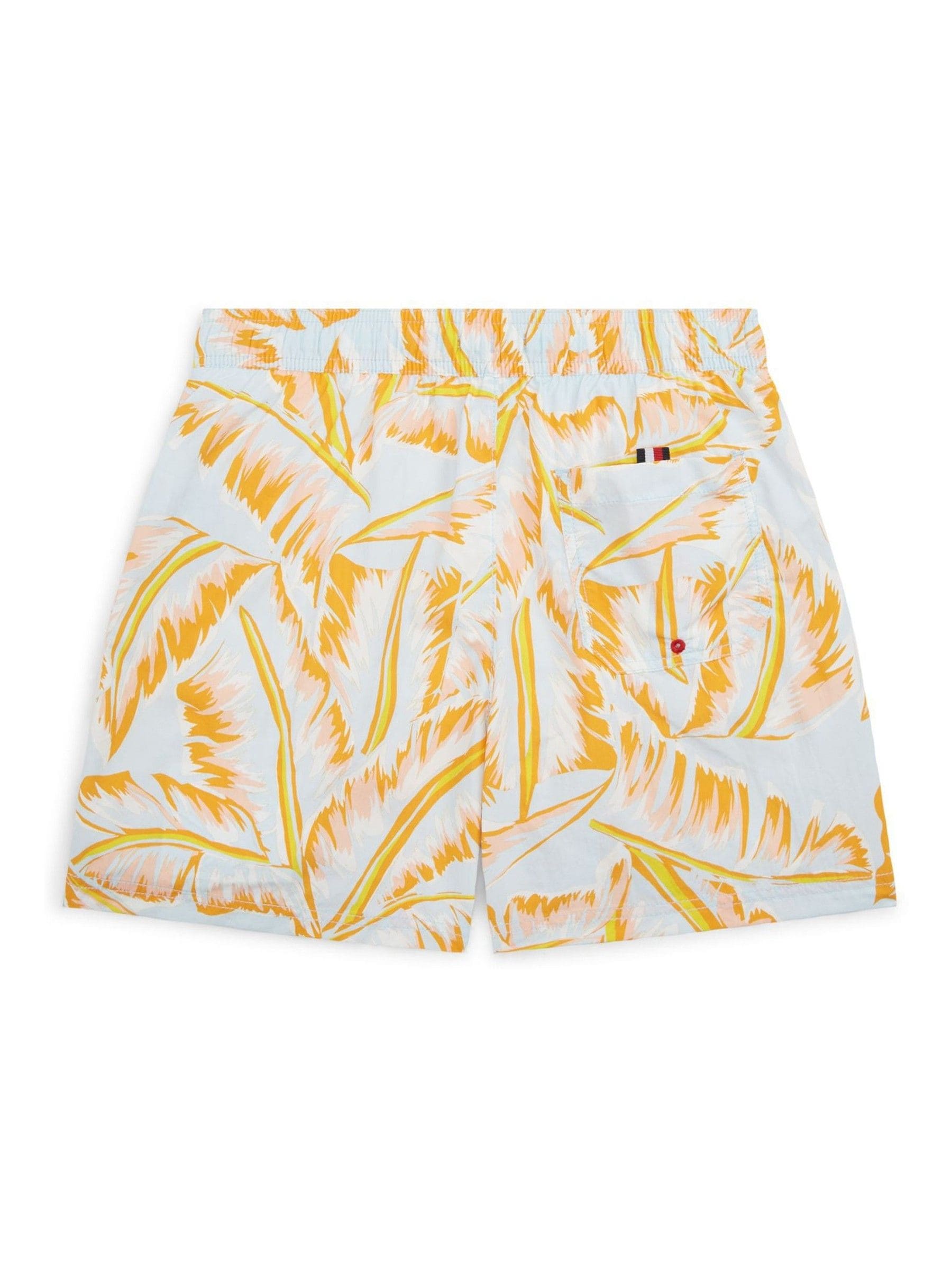 Tommy Hilfiger Orange Medium Drawstring Print Swim Shorts image 2