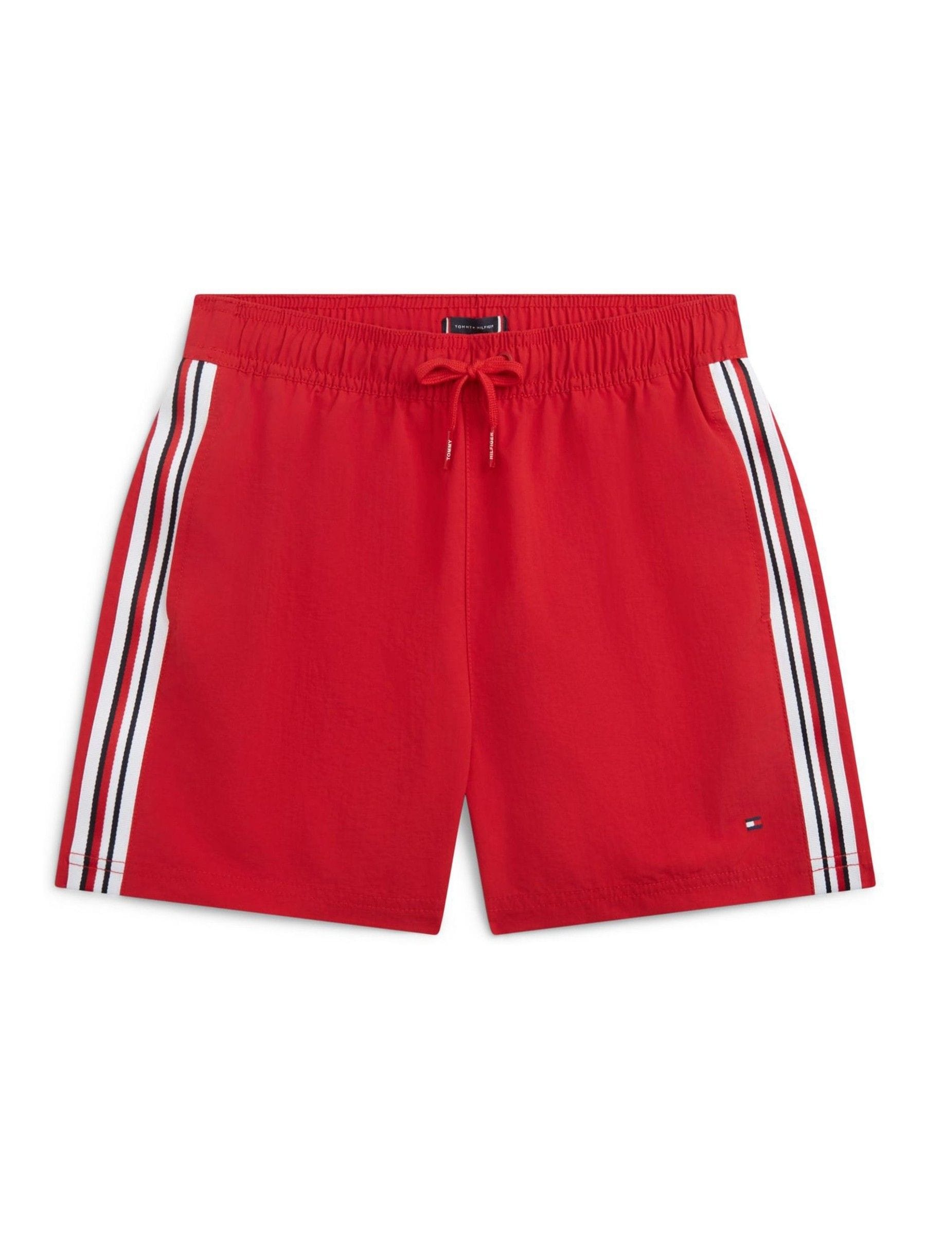 Tommy Hilfiger Red Medium Drawstring Ithaca Swim Shorts image 1