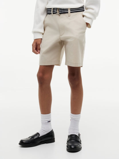 Tommy Hilfiger Nude Essential Signature Belt Loose Chino Shorts image 3