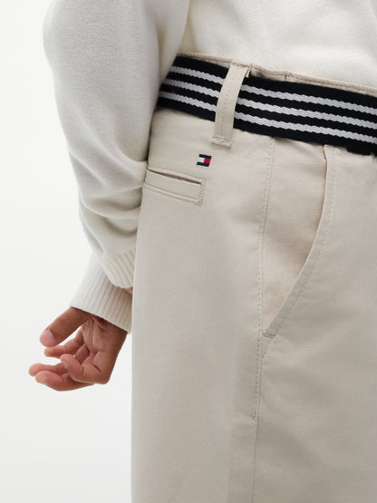 Tommy Hilfiger Nude Essential Signature Belt Loose Chino Shorts image 4