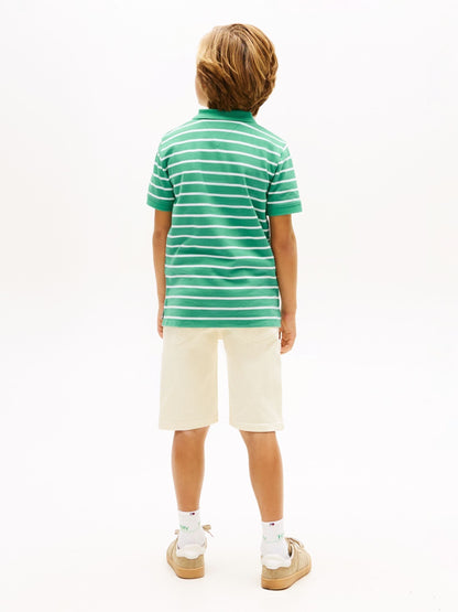 Dsiney Kidz - Tommy Hilfiger Green Essential Regular Fit Signature Polo Shirt image 3