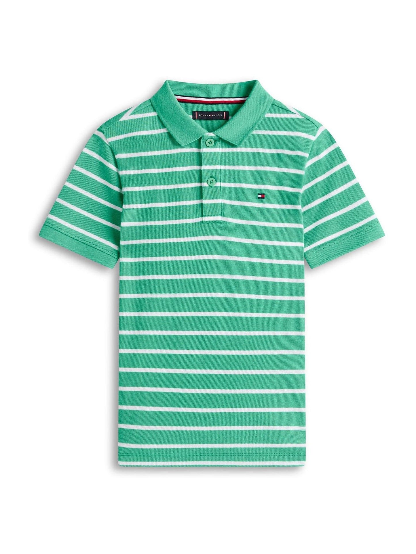 Dsiney Kidz - Tommy Hilfiger Green Essential Regular Fit Signature Polo Shirt image 5