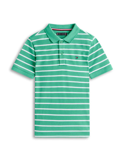 Dsiney Kidz - Tommy Hilfiger Green Essential Regular Fit Signature Polo Shirt image 5
