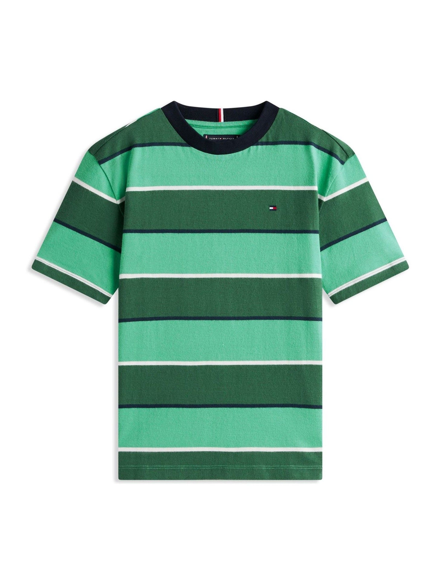 Tommy Hilfiger Green Rugby Stripe Peached Jersey T-Shirt image 5