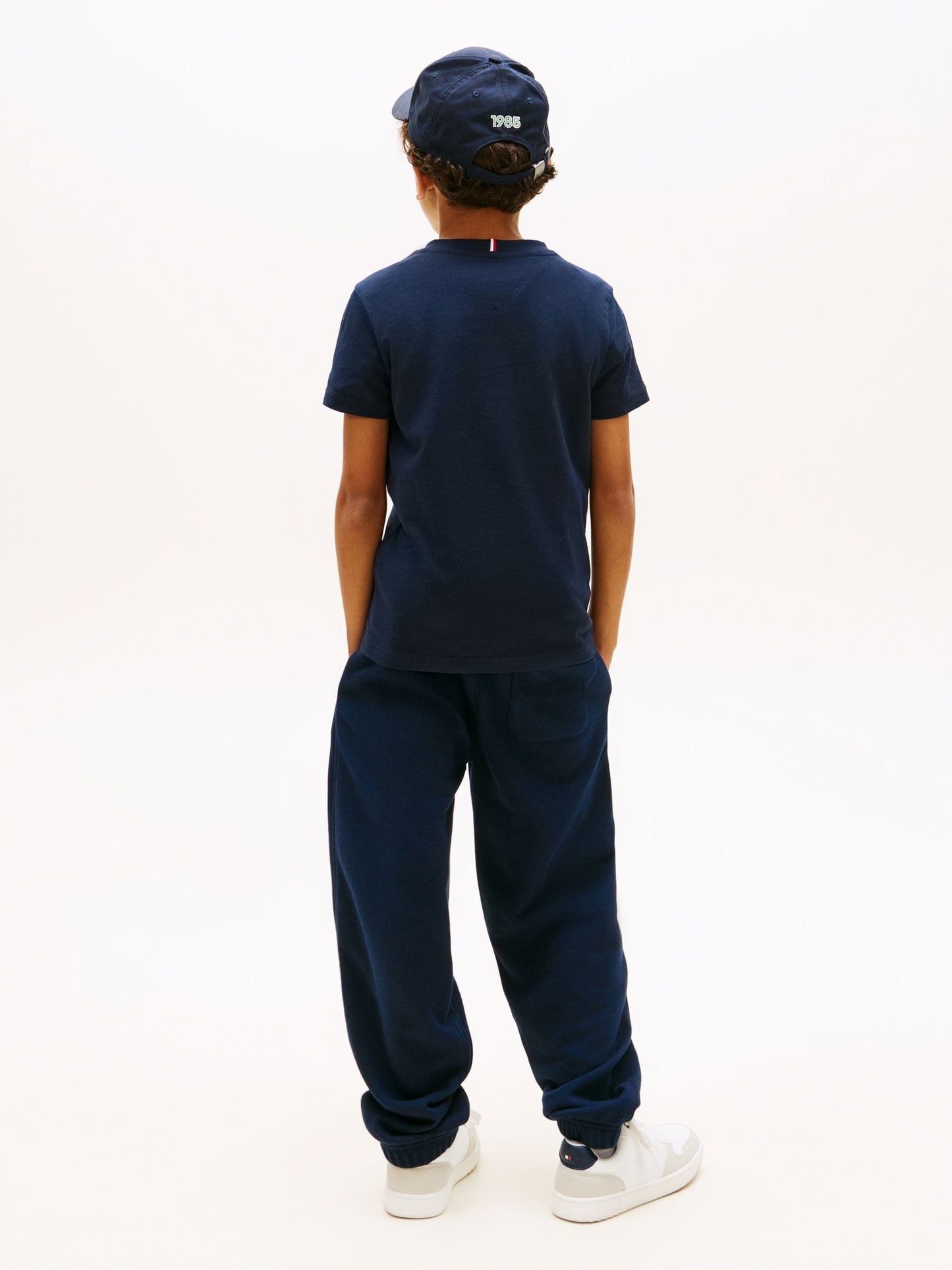 Tommy Hilfiger Blue Logo Crew Neck Jersey T-Shirt image 3