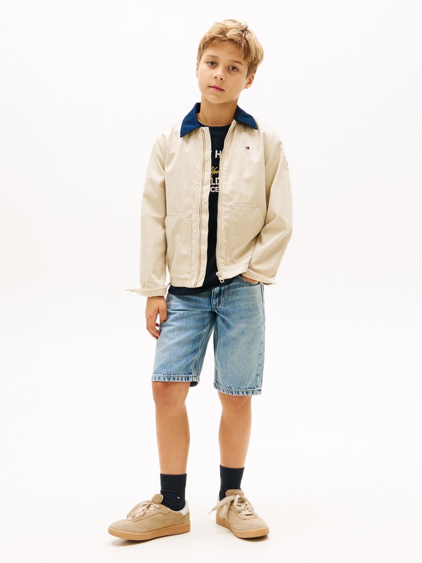 Dsiney Kidz - Tommy Hilfiger Blue Faded Regular Straight Leg Denim Shorts image 2