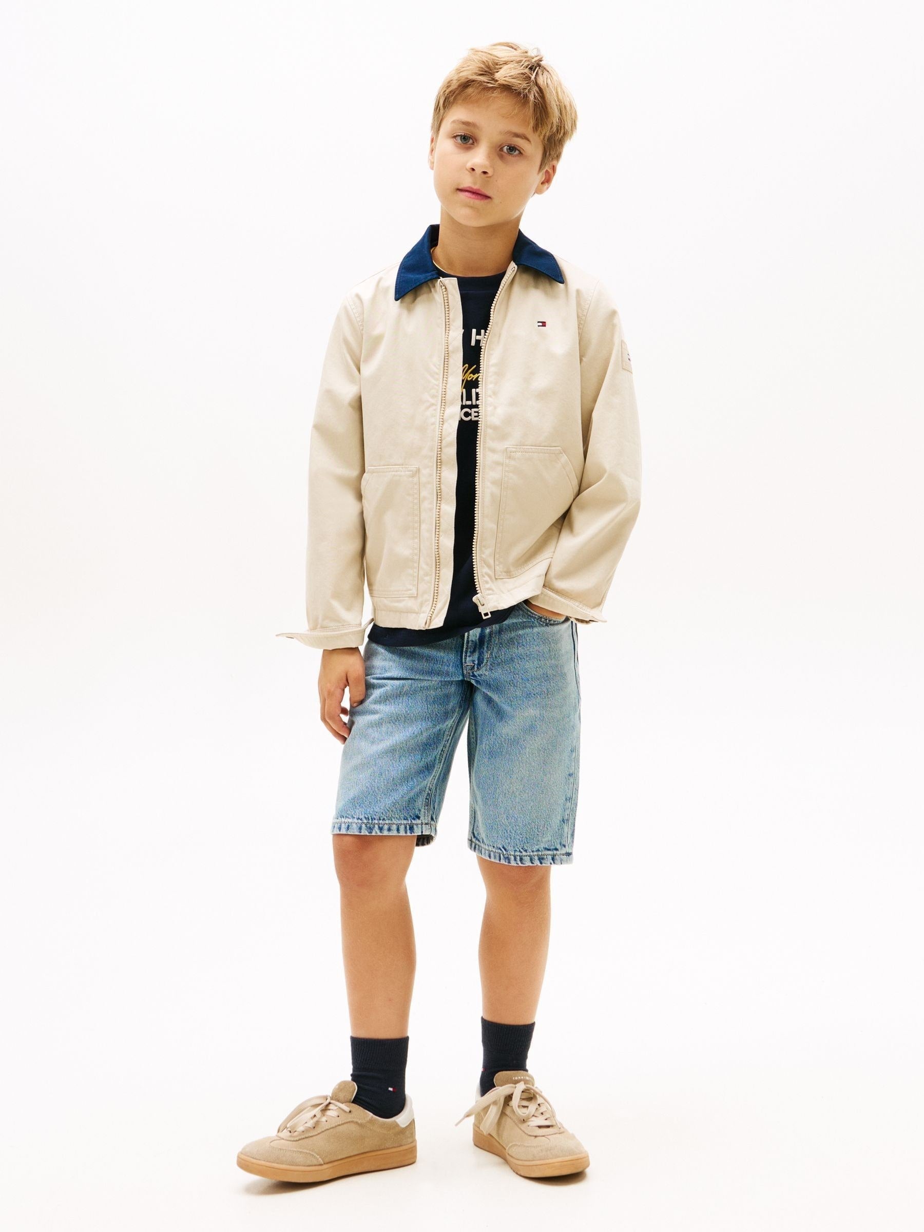 Dsiney Kidz - Tommy Hilfiger Blue Faded Regular Straight Leg Denim Shorts image 2