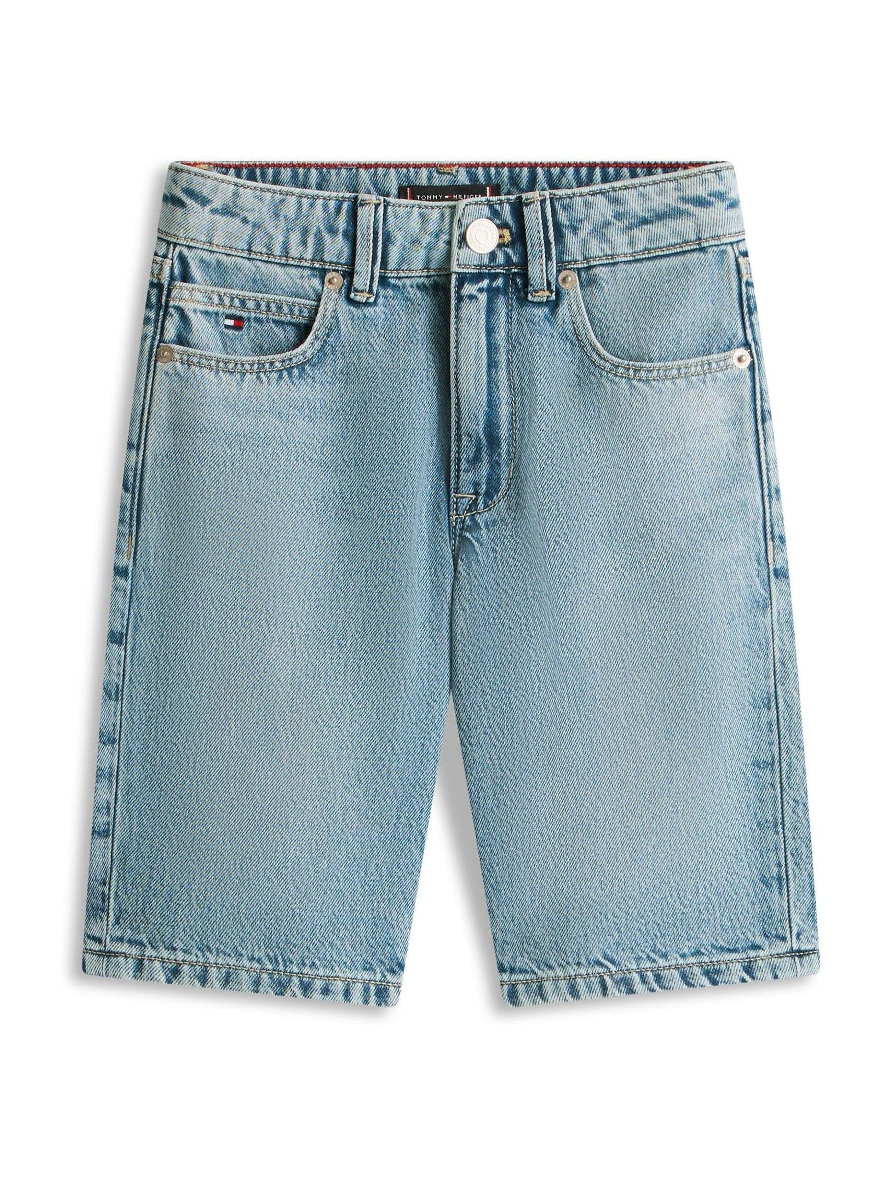 Dsiney Kidz - Tommy Hilfiger Blue Faded Regular Straight Leg Denim Shorts image 5