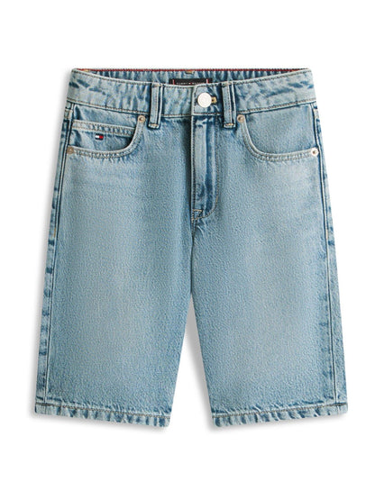 Dsiney Kidz - Tommy Hilfiger Blue Faded Regular Straight Leg Denim Shorts image 5