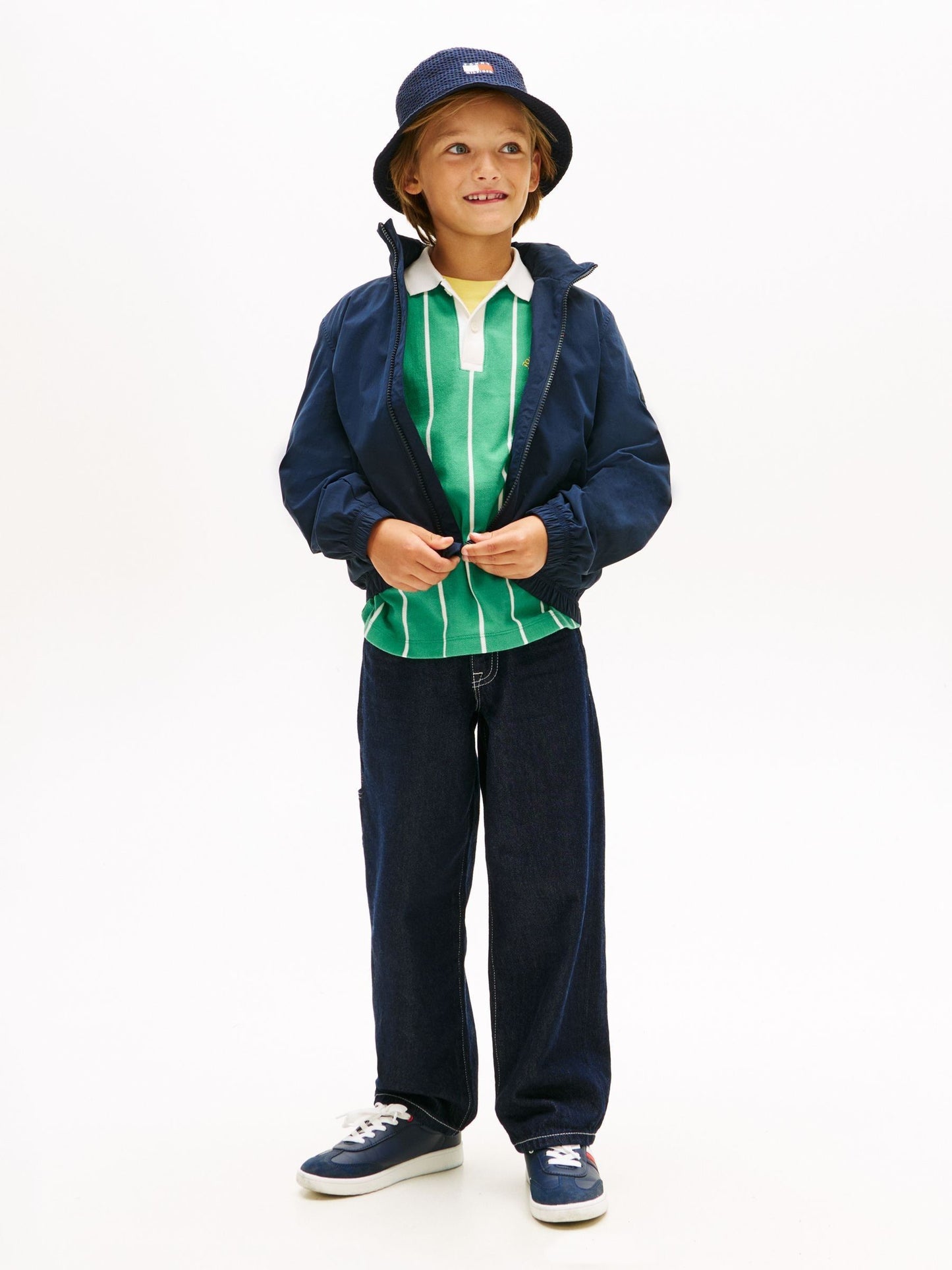 Dsiney Kidz - Tommy Hilfiger Blue Essential Zip Through Hooded Jacket image 2