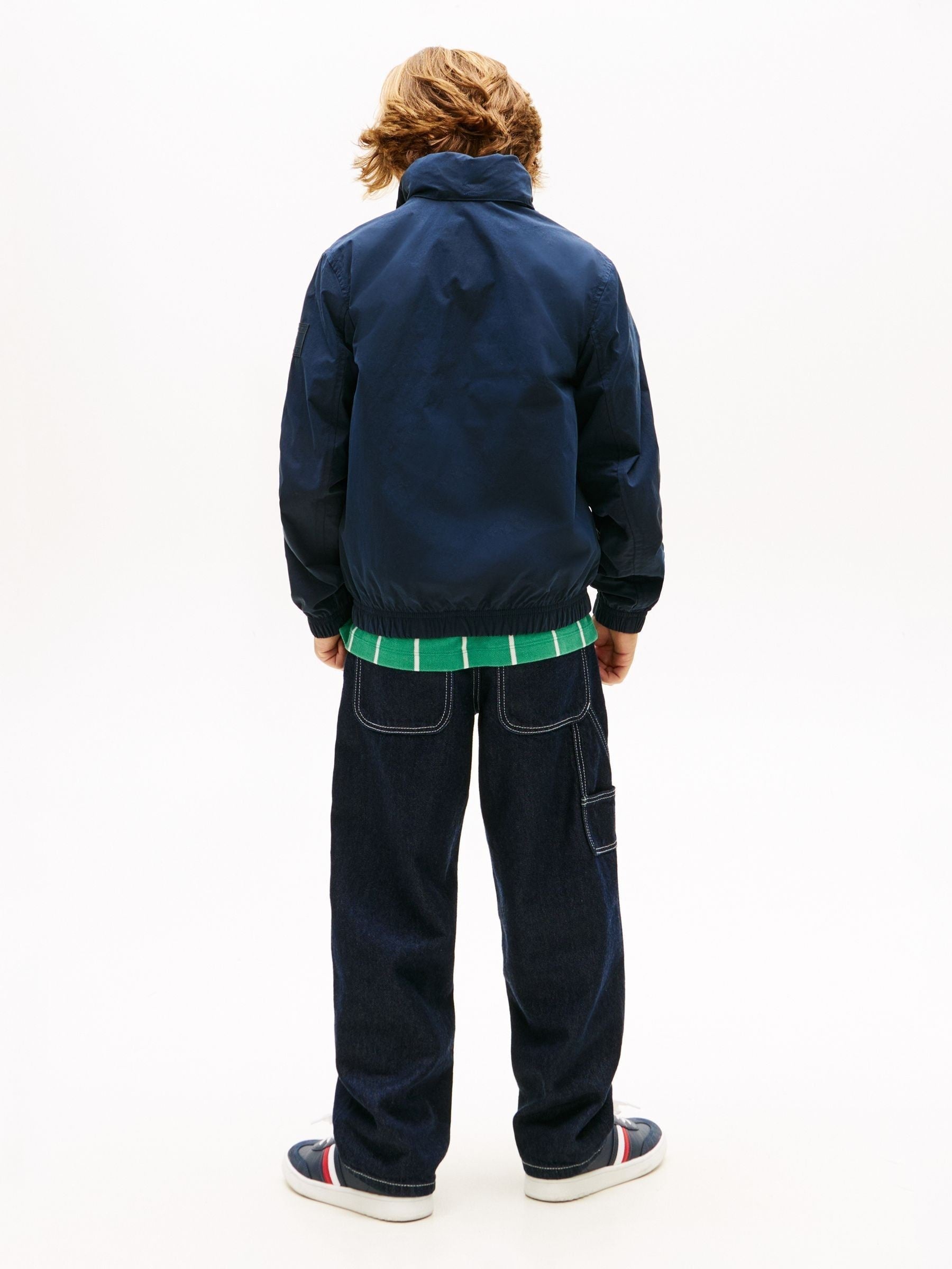 Dsiney Kidz - Tommy Hilfiger Blue Essential Zip Through Hooded Jacket image 3