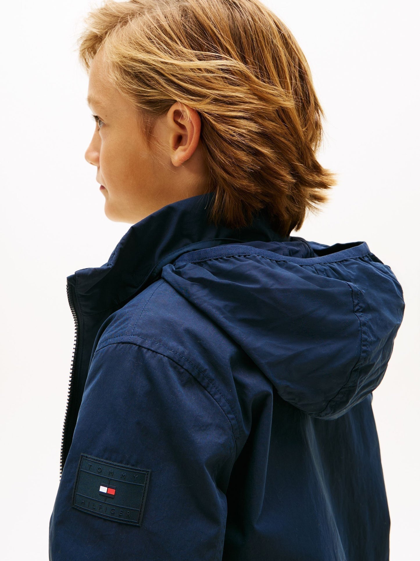 Dsiney Kidz - Tommy Hilfiger Blue Essential Zip Through Hooded Jacket image 4