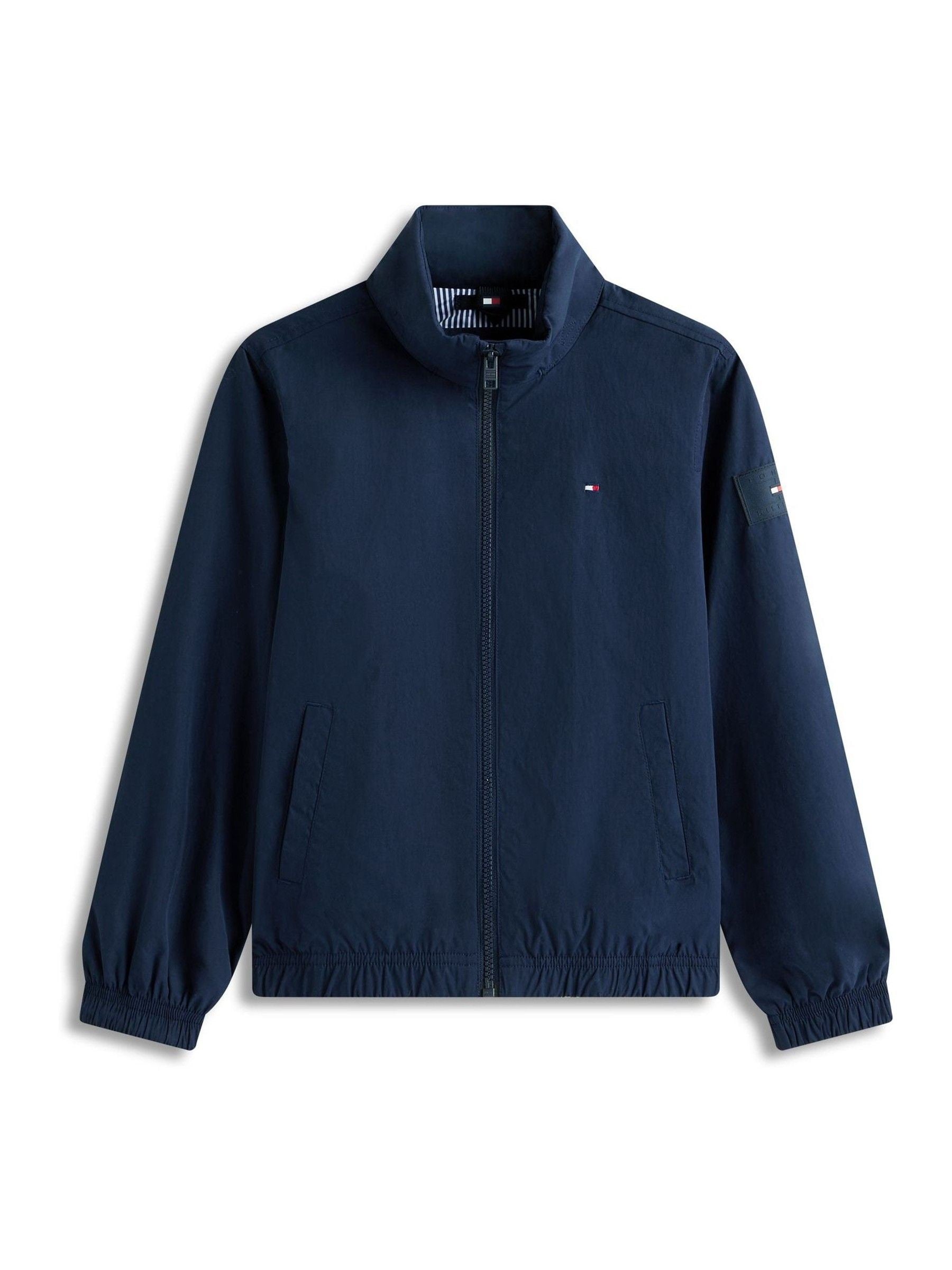 Dsiney Kidz - Tommy Hilfiger Blue Essential Zip Through Hooded Jacket image 5
