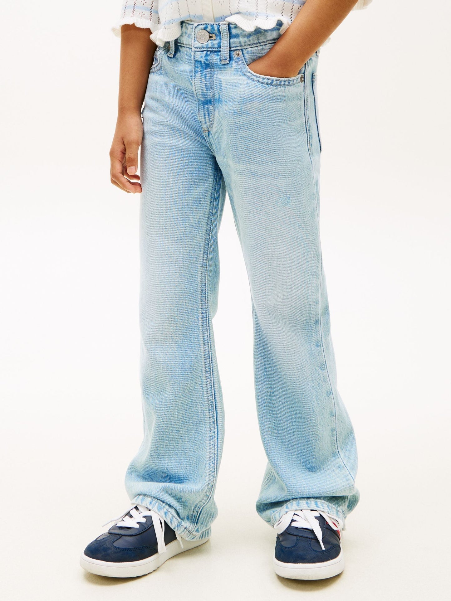 Dsiney Kidz - Tommy Hilfiger Blue Distressed Flared Leg Jeans image 1