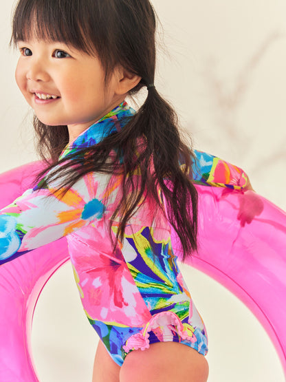 Dsiney Kidz - Bright Tropical Sunsafe Long Sleeve Swimsuit (3mths-7yrs) image 4