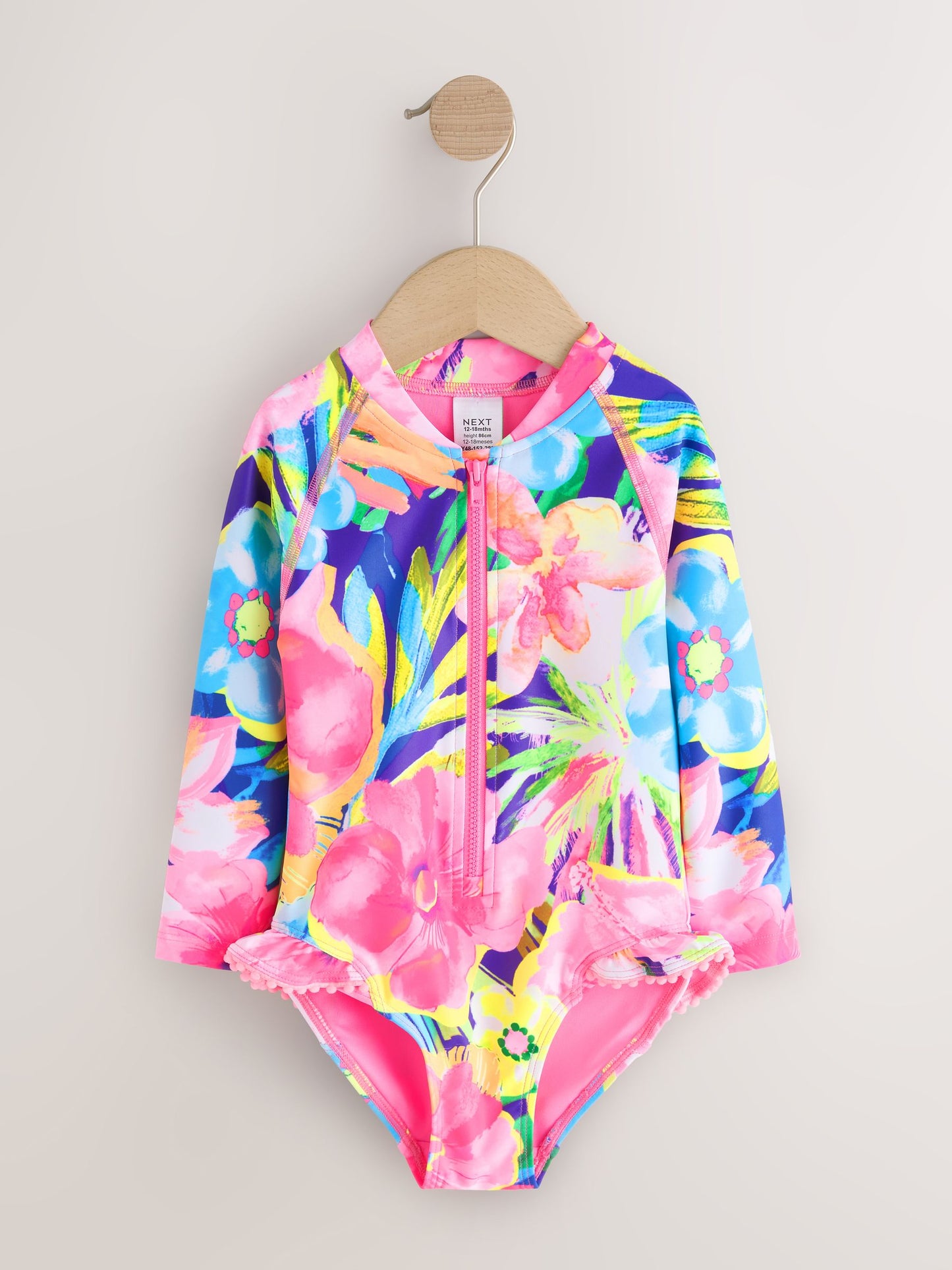 Dsiney Kidz - Bright Tropical Sunsafe Long Sleeve Swimsuit (3mths-7yrs) image 5