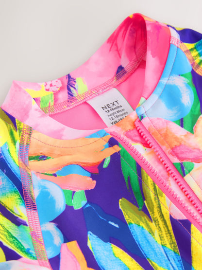 Dsiney Kidz - Bright Tropical Sunsafe Long Sleeve Swimsuit (3mths-7yrs) image 7