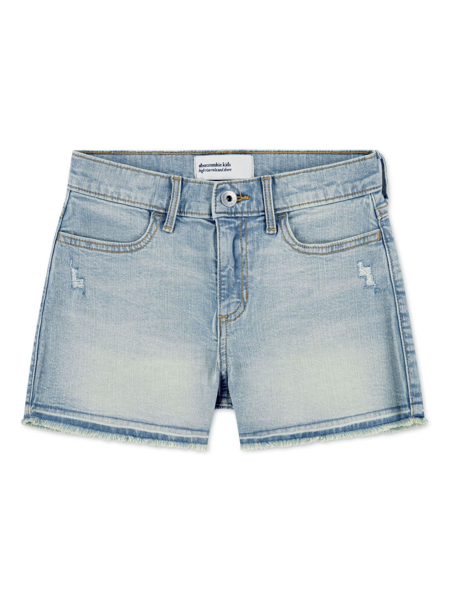 Dsiney Kidz - Abercrombie & Fitch Blue High Rise Relaxed Denim Shorts image 1