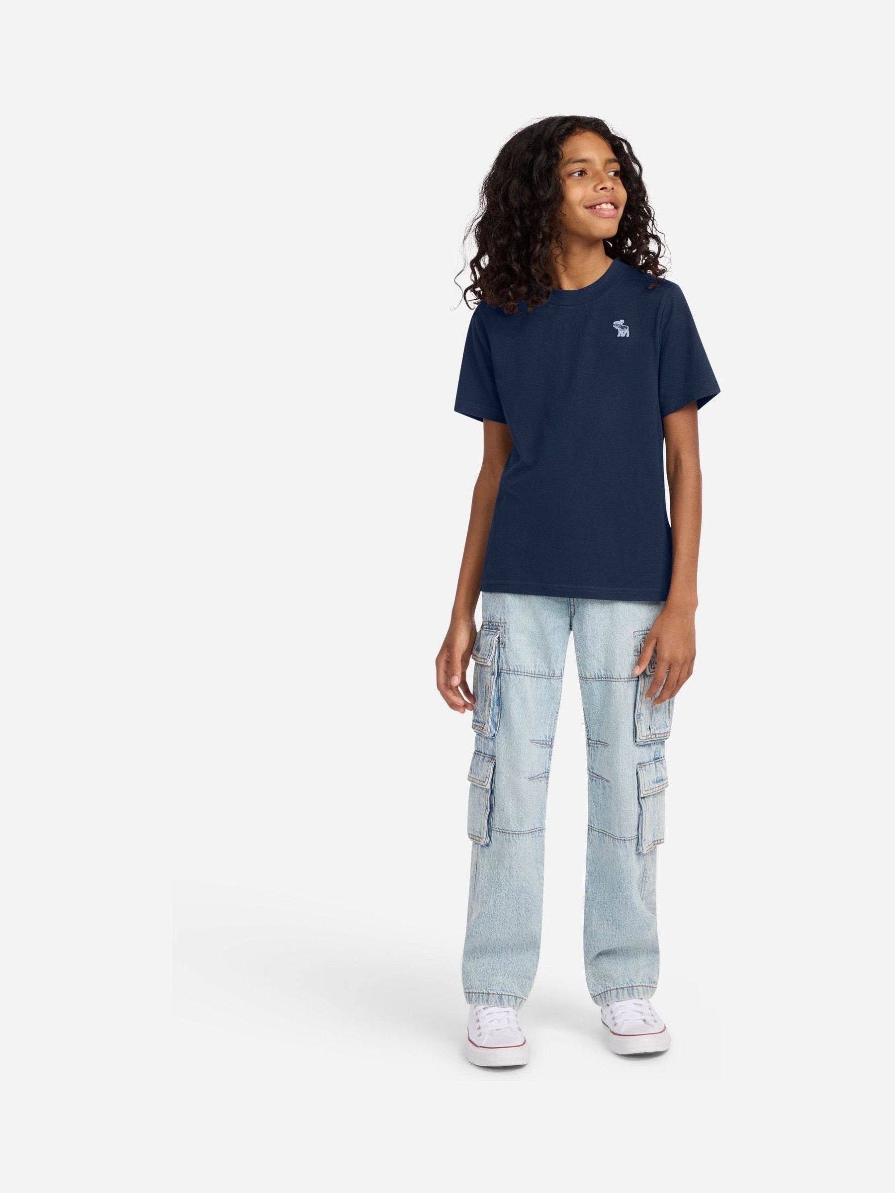 Dsiney Kidz - Abercrombie & Fitch Grey/White/Blue Short Sleeve T-Shirts 3 Pack image 2