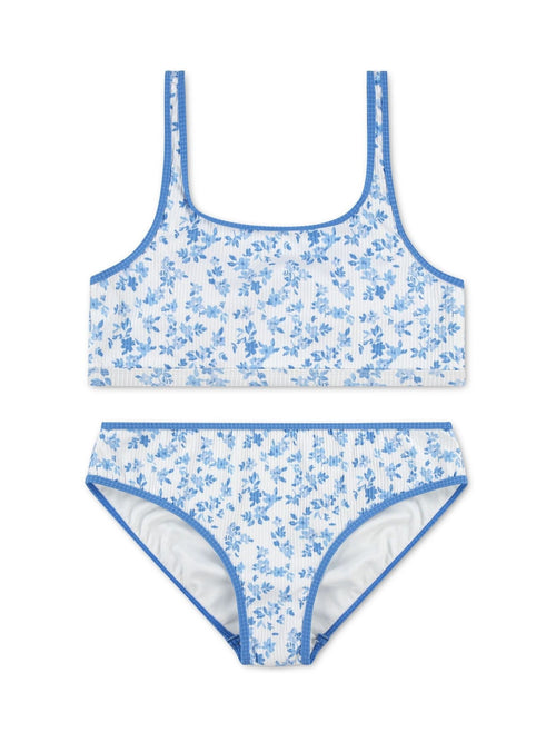Dsiney Kidz - Abercrombie & Fitch White Floral Print Scoop Neck Bikini image 1