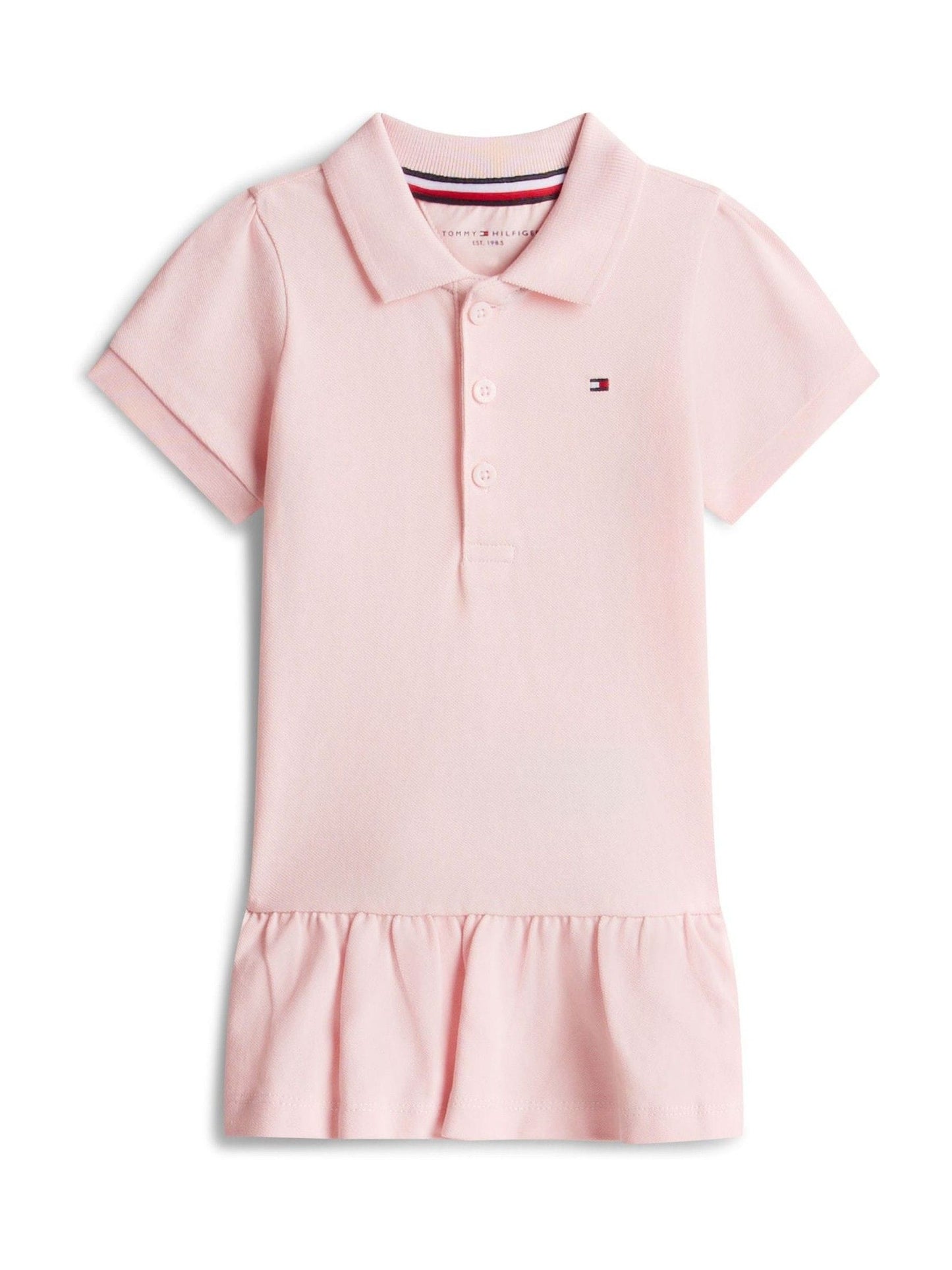 Tommy Hilfiger Pink Essential Pique Short Sleeve Polo Dress image 1