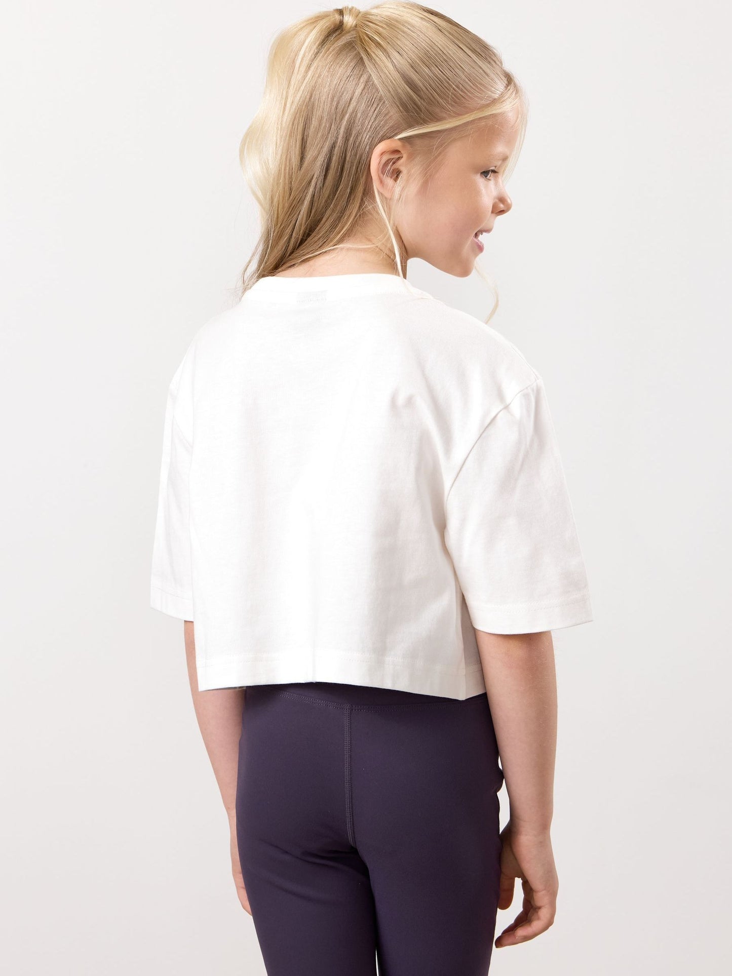 Dsiney Kidz - Gym King White Shadow Cropped T-Shirt image 2