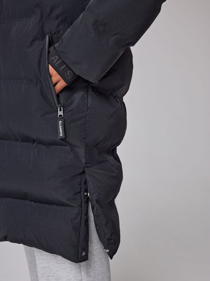 smALLSAINTS Black Longline Underground Logo Padded Coat - image 6