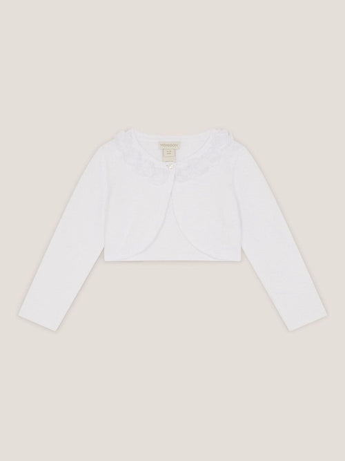Dsiney Kidz - Monsoon White Baby Ottilie Appliqué Rose Cardigan image 1