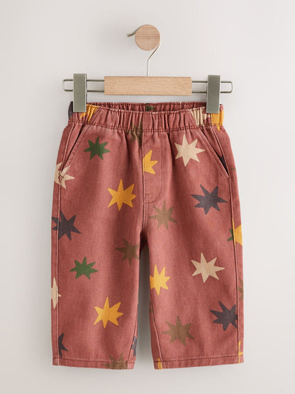 Multi Pull On Wide Leg Trousers 2 Pack (3mths-7yrs) - image 2
