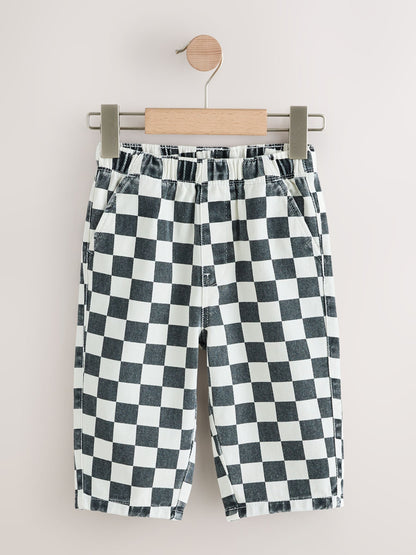 Multi Pull On Wide Leg Trousers 2 Pack (3mths-7yrs) - image 3