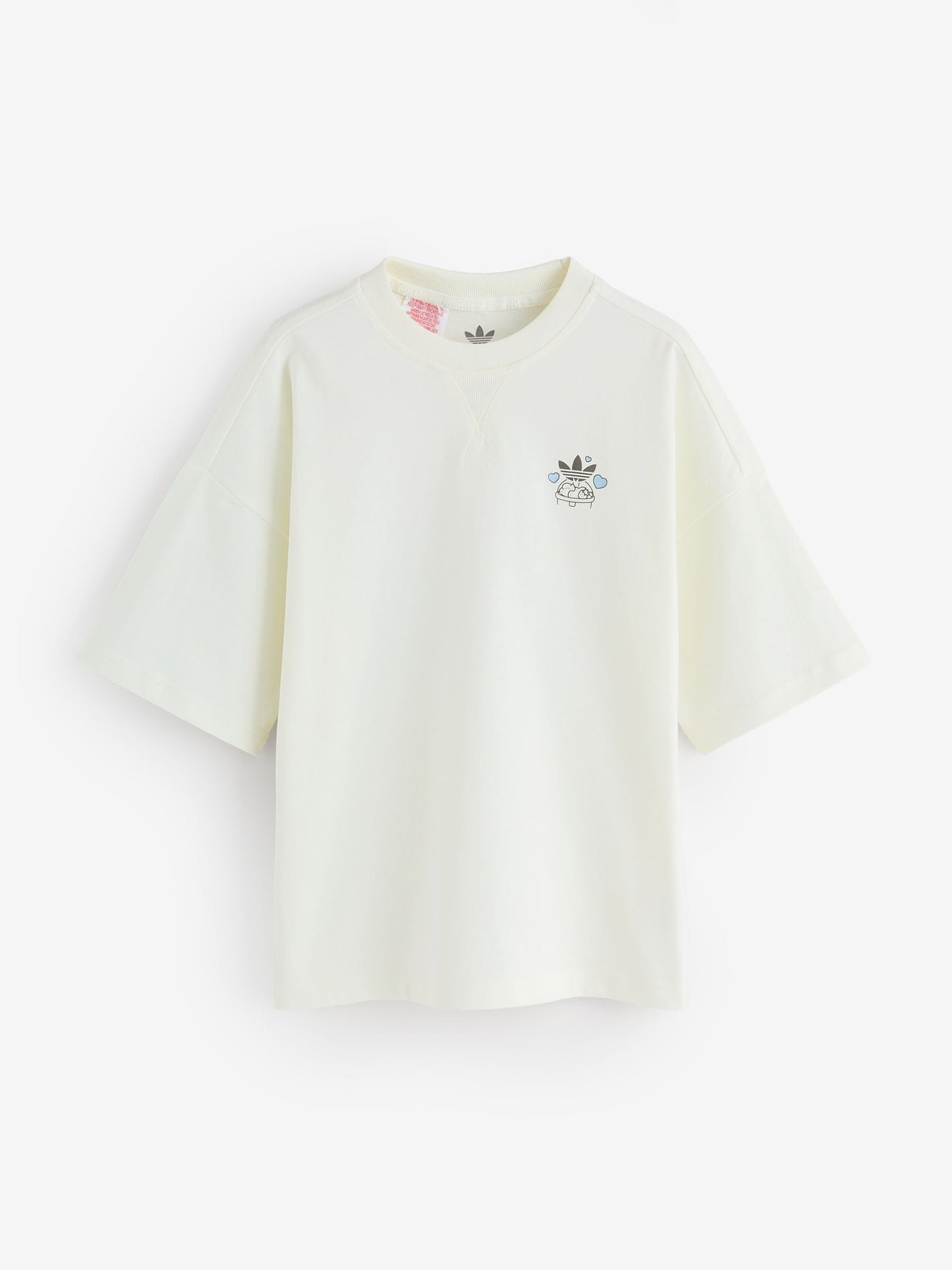 Dsiney Kidz - adidas Originals White Bubble Tea Graphic T-Shirt image 2