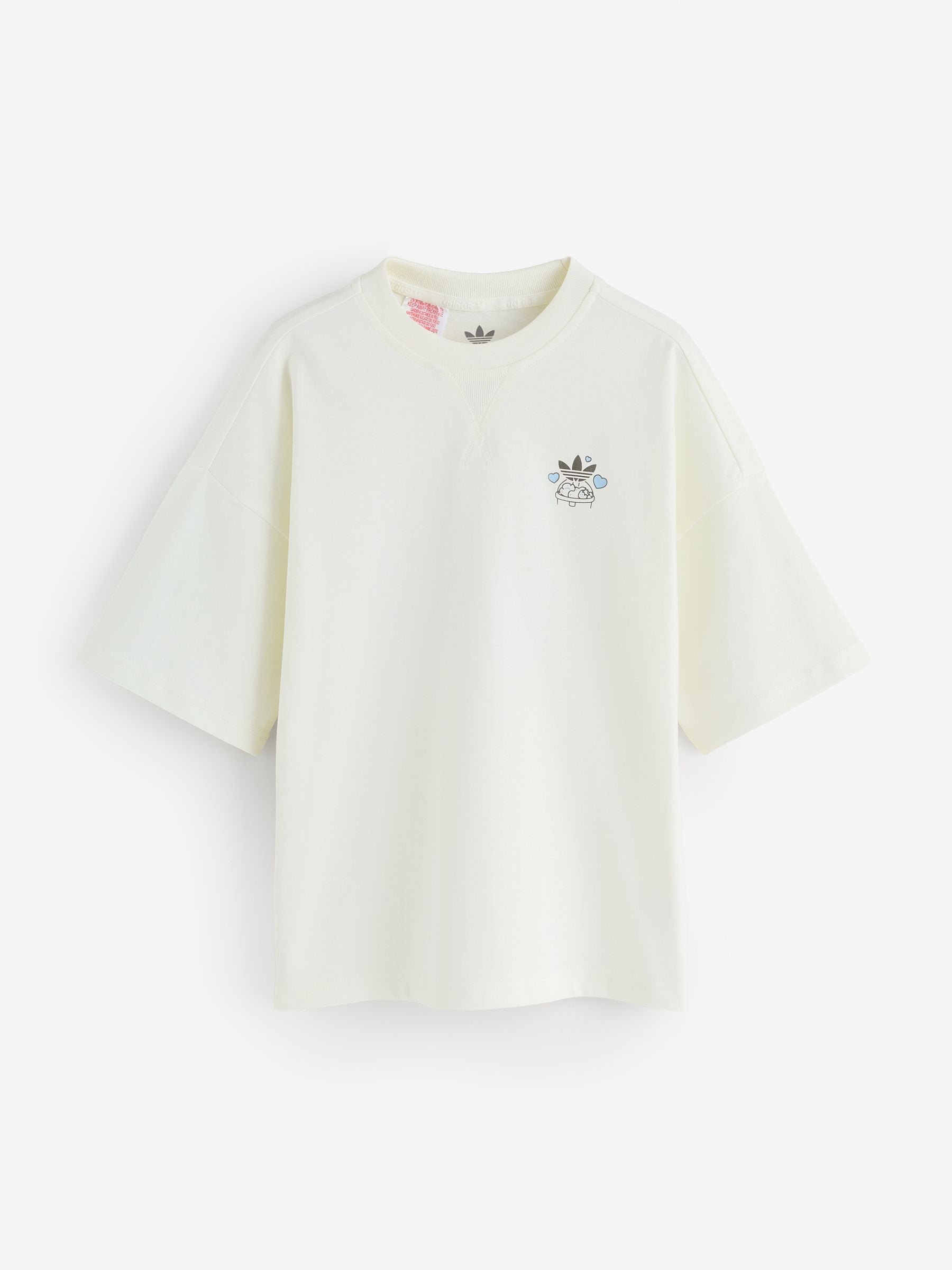 Dsiney Kidz - adidas Originals White Bubble Tea Graphic T-Shirt image 2