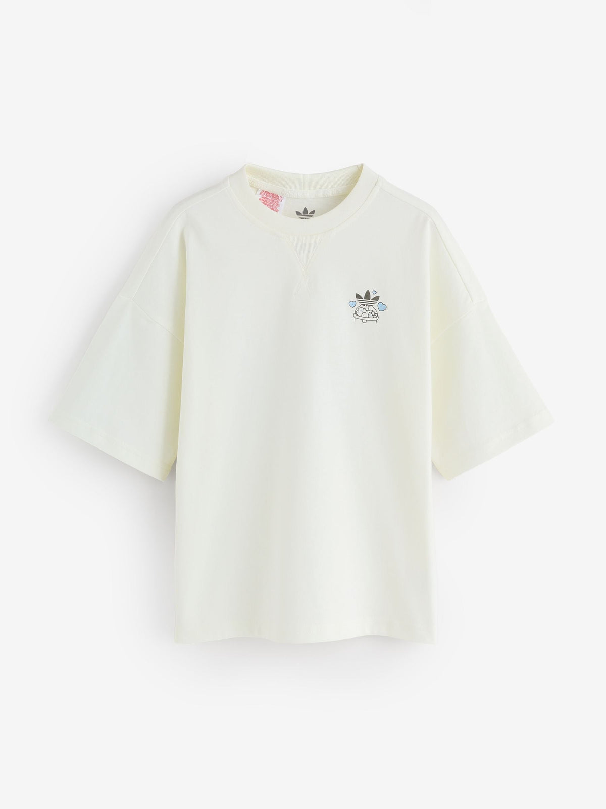 Dsiney Kidz - adidas Originals White Bubble Tea Graphic T-Shirt image 2