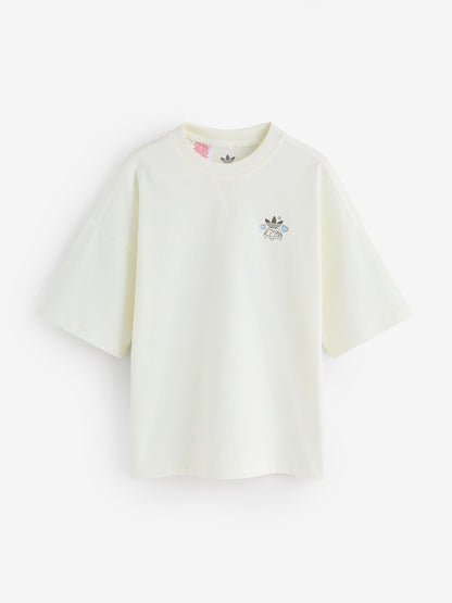 Dsiney Kidz - adidas Originals White Bubble Tea Graphic T-Shirt image 2
