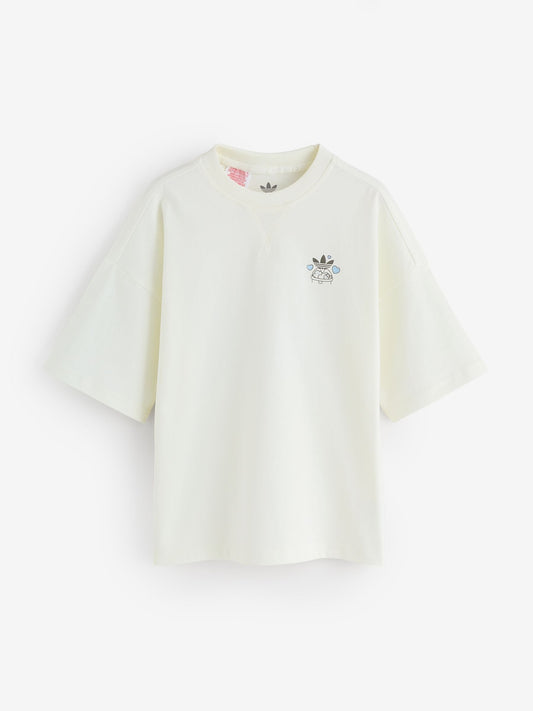 Dsiney Kidz - adidas Originals White Bubble Tea Graphic T-Shirt image 2