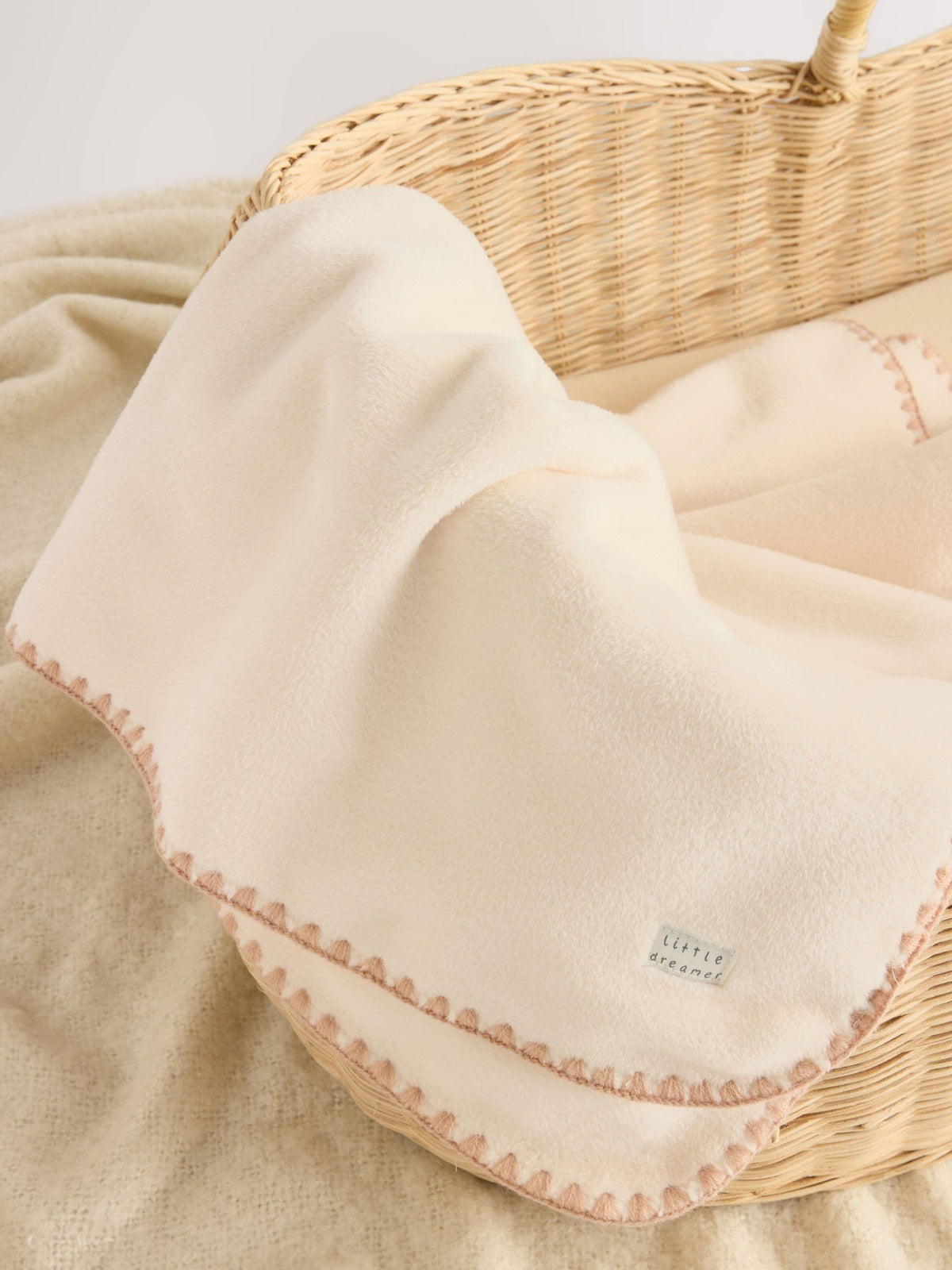 Neutral Supersoft Fleece Baby Blanket - image 2