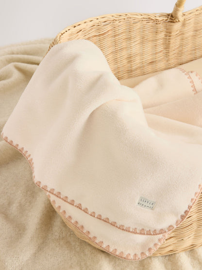 Neutral Supersoft Fleece Baby Blanket - image 2